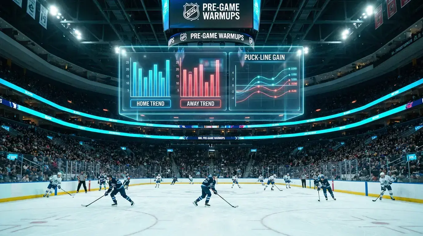 NHL залози с данни за домакинство, пъклайн и тотали голове на ледена пързалка
